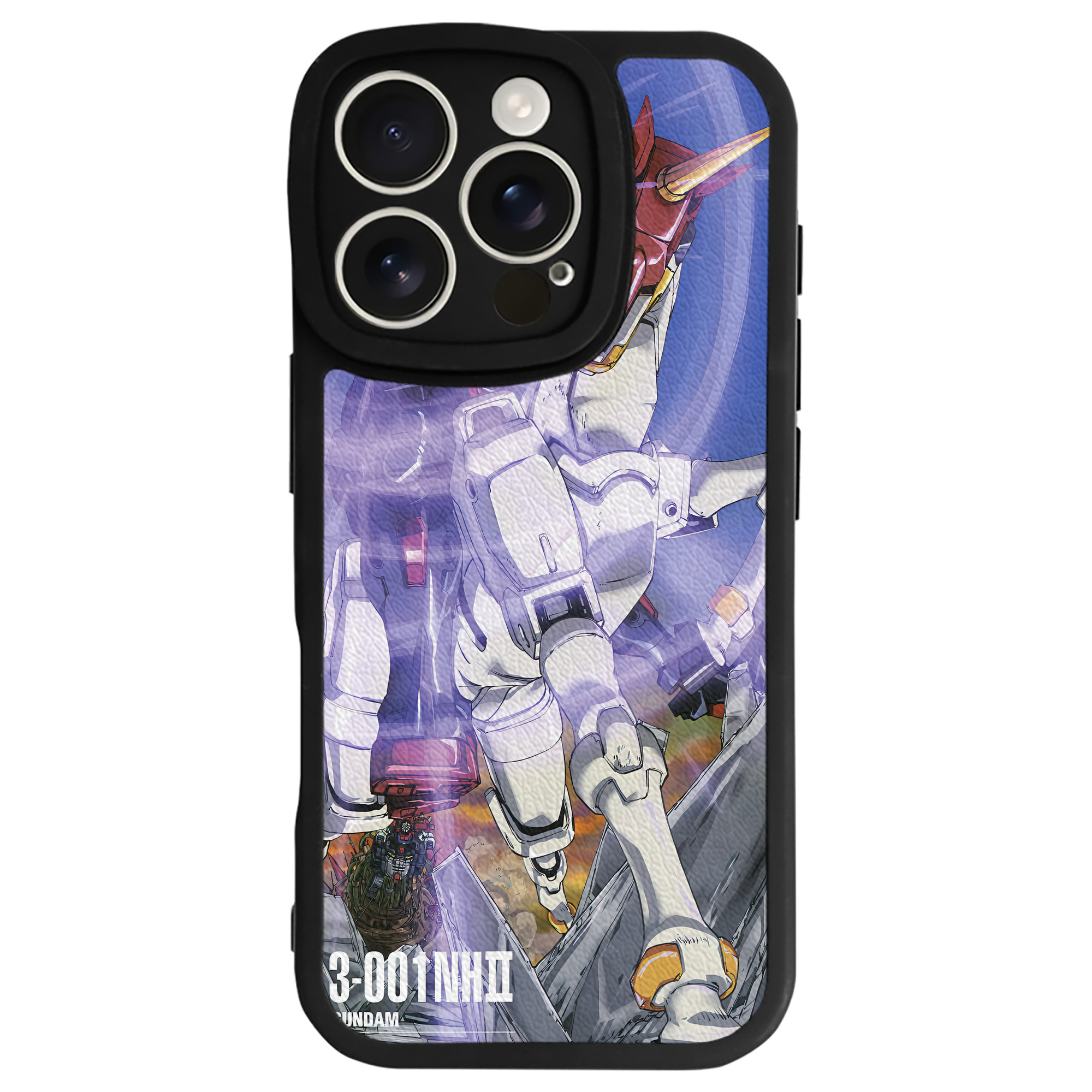 （画像用） 機動戦士ガンダム Mobile Suit Gundam 【iPhone 16シリーズ対応】シリコンスマホケース（レザー調） 材質：シリコン
